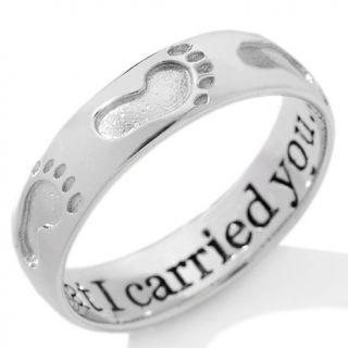 969 184 michael anthony jewelry footprints sterling silver band ring