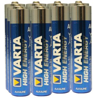 Varta High Energy AAA 10pk Shrink Wrap Alkaline LR3 Batteries