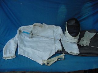 Fencing Gear Mask Jacket Epee Glove Bag Lames