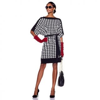 202 109 tiana b check me out houndstooth print dress note customer