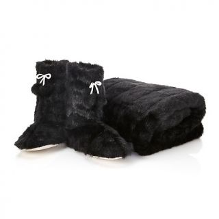 203 648 a by adrienne landau throw and bootie faux fur set rating 17 $