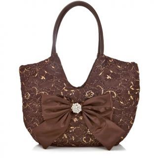 191 682 joan boyce lace and satin bow hobo rating 6 $ 29 95 or 2