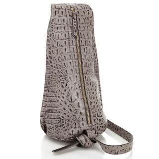 Patti for Hung On U Sandy Croco Embossed Leather Bag at