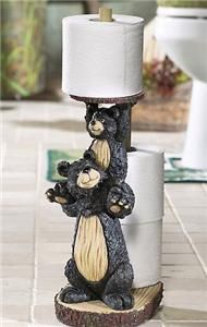 bear figurine toilet paper holder