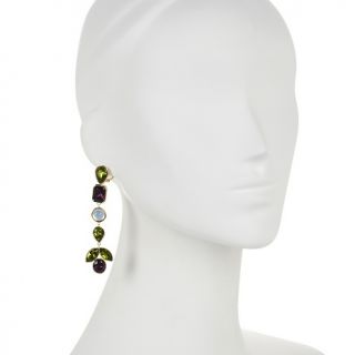 Sharon Osbourne Jewelry Collection Mixed Stone Goldtone Drop Earrings