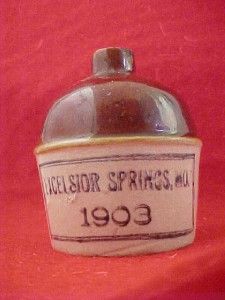 1903 Excelsior Springs MO Red Wing Mini Advertising Souvenir Jug RARE