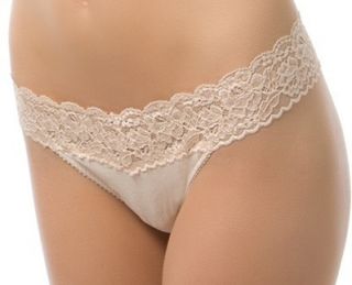 The Felina Lace So Smooth low rise v thong is made of modal fabric