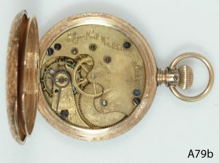 Elgin National Watch Company 14 Karat Gold Pocket Watch Safty Pinion
