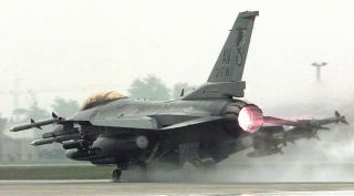 16 FROM 31ST FIGHTER WING LAUNCHES FROM AVIANO AIR BASE, ITALY