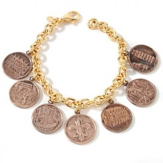 963 226 technibond italian city bronze coin 7 3 4 bracelet rating 8 $