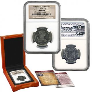217 990 coin collector ngc certified 2 reales silver coin note