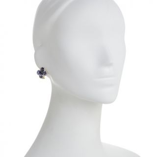 Jean Dousset Absolute Pear Shaped Tanzanite Color Earrings