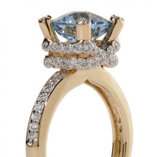 Victoria Wieck 3.05ct Absolute™ and Simulated Aqua 3 piece Ring Set
