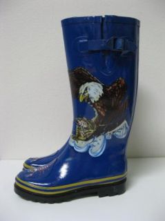 Henry Ferrera Bald Eagle Scorpion Rain Snow Boots Sz 9
