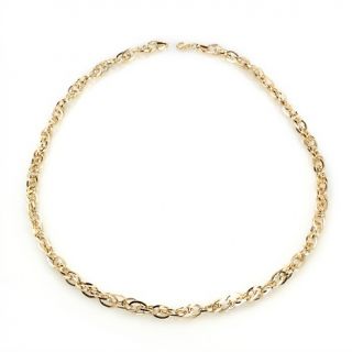 222 893 technibond oval multilink interlocking 18 chain necklace