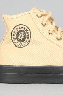 PF Flyers The Center Hi Sneaker in Buffed Chino Twill