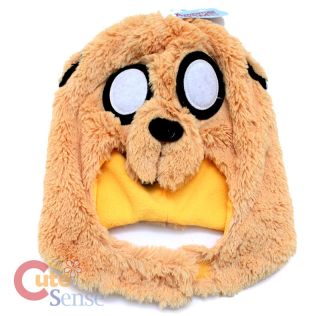 CN Adventure Time Jake Plush Hat Beanie Face Cover Mascot 4