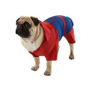 Spiderman 3 Dog Costume Extra Small XS 4 7 lbs Clothes