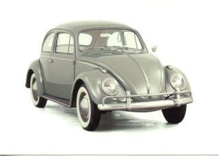 VW Volkswagen Beetle Postcard Car Ferdinand Porsche