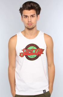 Dissizit The Slick City Tank in White