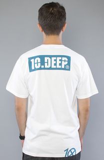 10 Deep The Caution Tee in White Concrete