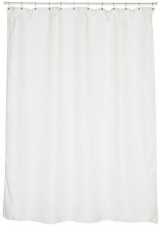  Carnation Home Fashions Fabric Extra Long Shower Curtain Liner Ivory