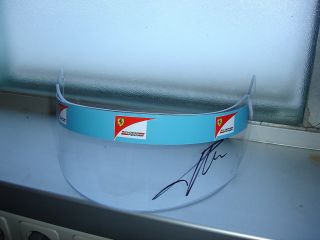 Fernando Alonso Signed 2012 Ferrari F1 Visor RARE