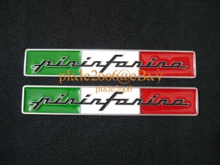 Pininfarina Metal Emblem Fiat Spider Alfa Romeo Ferrari