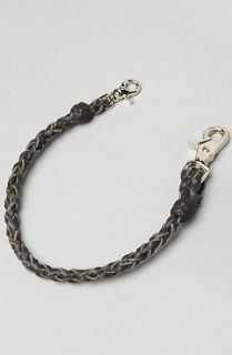 Holliday The Leather Braided Rein in Black with Silver