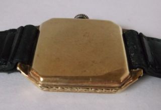 RARE Vintage Hamilton Square 17J 987 Fahys 14k Gold Filled Wristwatch