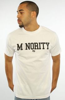 In4mation The Minority Tee in White Concrete