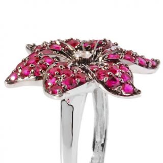 Victoria Wieck 1.46ct Absolute™ and Created Ruby Flower Ring at