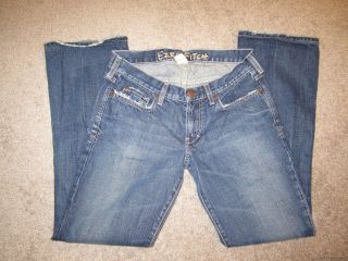 20 Womens Ezra Fitch Jeans Size 26 Abercrombie Fray Bottom Low Rise