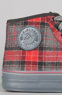 PF Flyers The Center Hi Sneaker in Red Black Plaid