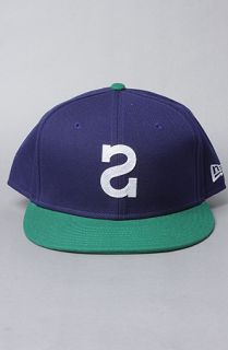 Society Original Products The Big S New Era Hat in Blue Kelly