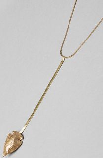 Serefina The Arrowhead Zen Necklace in Golden