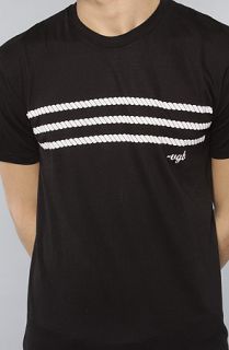 VGB The Rope Stripe Tee in Black Concrete