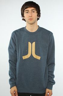 WeSC The Icon Crewneck Sweatshirt in Northern Blue Melange  Karmaloop