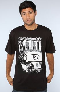 LRG The Psychopath Tee in Black Concrete