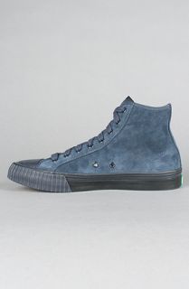 PF Flyers The Center Hi Sneaker in Navy Suede