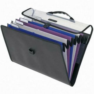 Pendaflex Six Pocket Foldout Expanding File with Hanger Carry Case