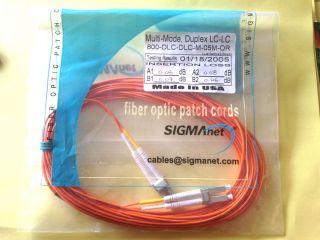 Duplex Multimode LC LC Fiber Optic Patch Cord Jumper Cable 3M
