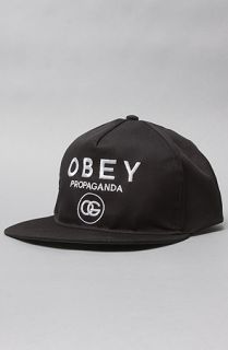 Obey The Coco Snapback Cap in Black Concrete