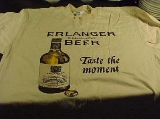 vintage erlanger beer t shirt x large 46 tan nos this is a great
