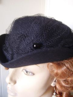 Antique HatPin Long Gibson Girl Victorian Dress Hat Pin Ca1890s Black