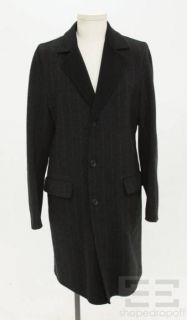 Ermenegildo Zegna Grey Pinstripe Wool Mens Jacket Size XL/54
