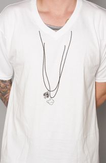 Crooks and Castles The Trinkets VNeck Tee in White