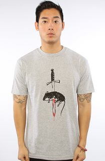 7th Letter The Rat Tee in Heather Gray