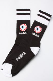 Mishka The Keep Watch Socks in Black Concrete