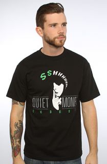 CKDOUT The Quiet Money Tee in Black Concrete